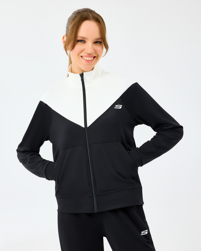 Skechers W Performance Track Suit Siyah Kadın Eşofman Takımı - 3
