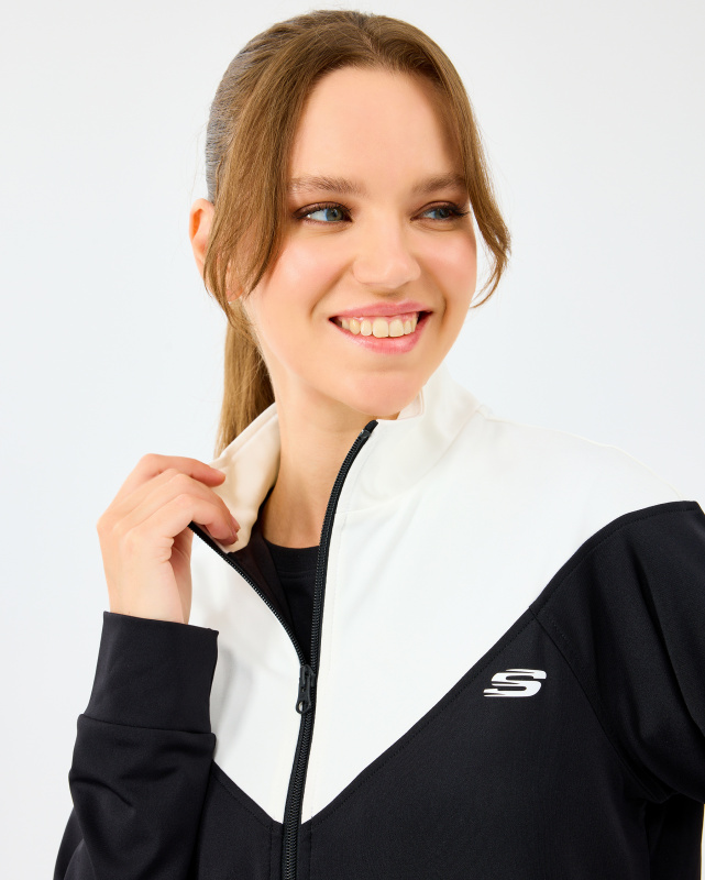 Skechers W Performance Track Suit Siyah Kadın Eşofman Takımı - 5