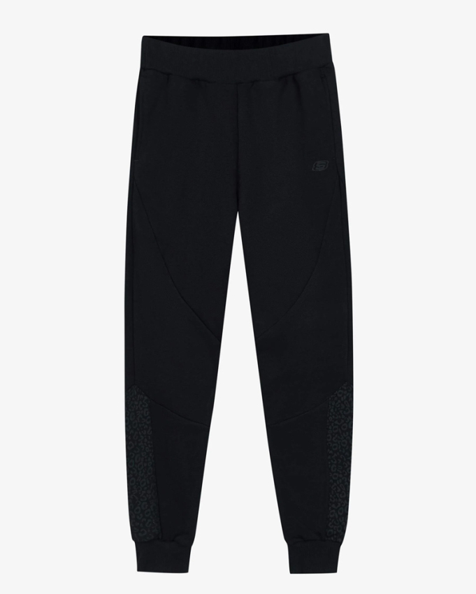 Skechers W Printed Jogger Sweatpant SİYAH Kadın Eşofman Altı S212085-001 - 5