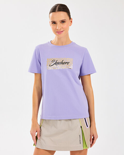 Skechers W Regular Fit Graphic Tee T-Shirt Kadın Tshirt - 1