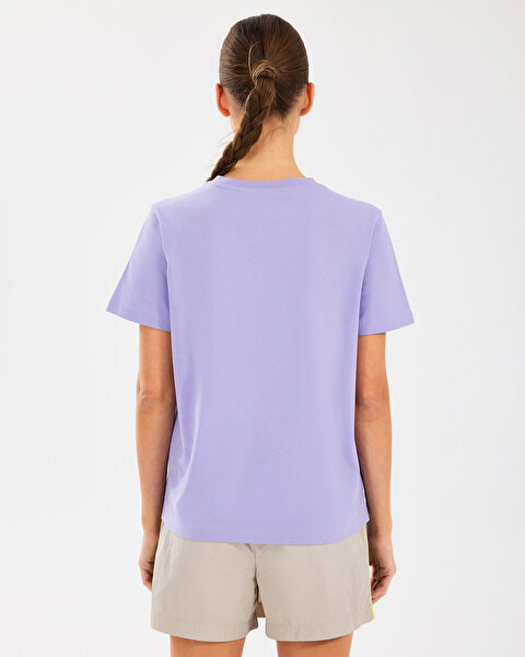 Skechers W Regular Fit Graphic Tee T-Shirt Kadın Tshirt - 4