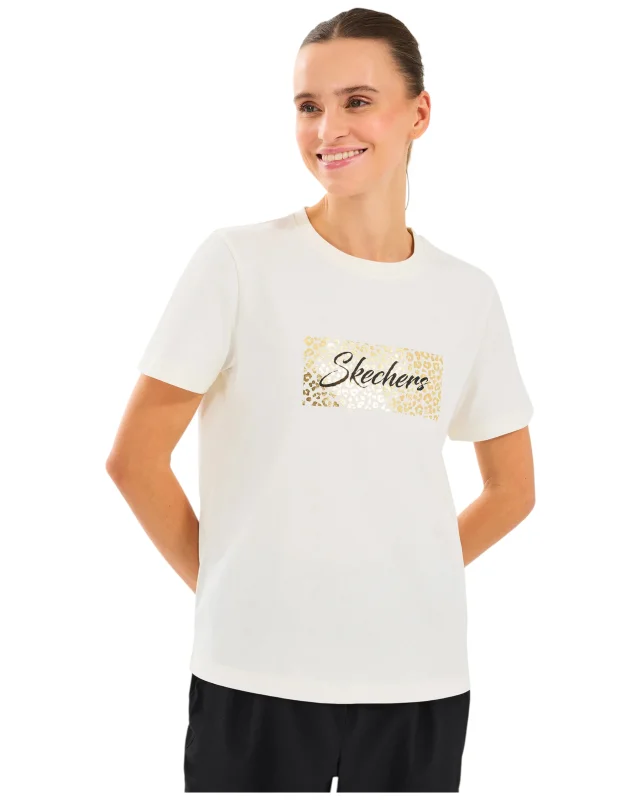 Skechers Regular Fit Graphic Kadın Tshirt 