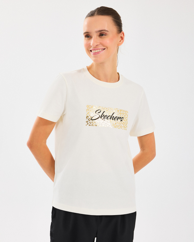 Skechers W Regular Fit Graphic Tee T-Shirt Kadın Tshirt - 1