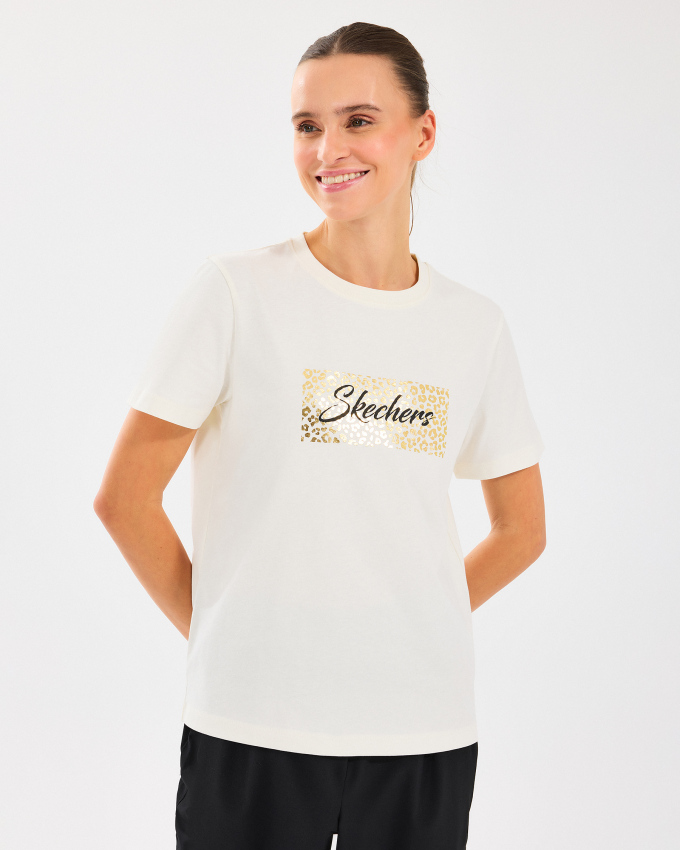 Skechers W Regular Fit Graphic Tee T-Shirt Kadın Tshirt - 1