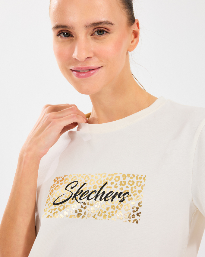 Skechers W Regular Fit Graphic Tee T-Shirt Kadın Tshirt - 2