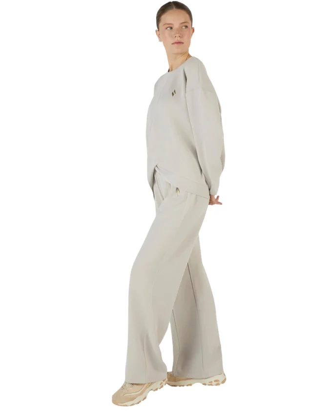 Skechers Soft Touch Crew Neck Gri Kadın Sweatshirt - 3