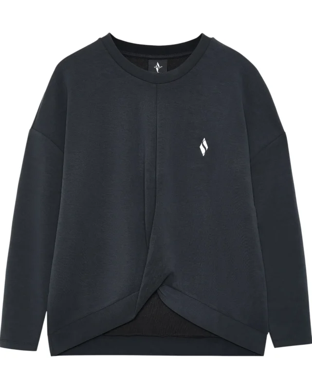 Skechers Soft Touch Crew Neck Sweatshirt Siyah Kadın Sweatshirt - 5