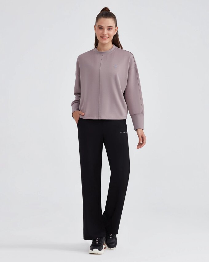 Skechers W Soft Touch Eco Crew Neck Sweatshirt Mor Kadın Sweatshirt - 2