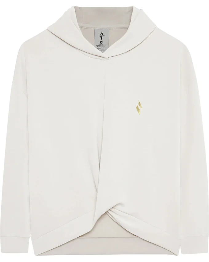 Skechers Soft Touch Hoodie Gri Kadın Sweatshirt - 3