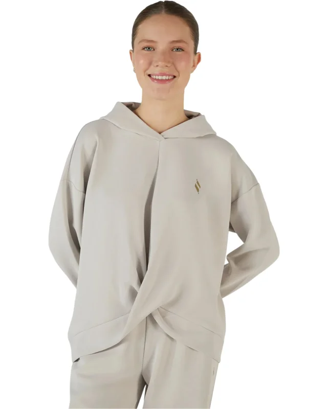 Skechers Soft Touch Hoodie Gri Kadın Sweatshirt 