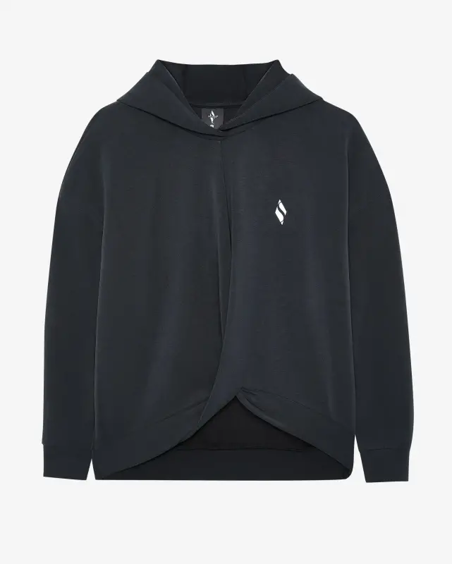 Skechers Soft Touch Hoodie Sweatshirt Siyah Kadın Sweatshirt - 4