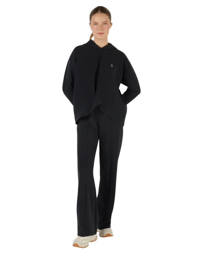 Skechers Soft Touch Hoodie Sweatshirt Siyah Kadın Sweatshirt - 3