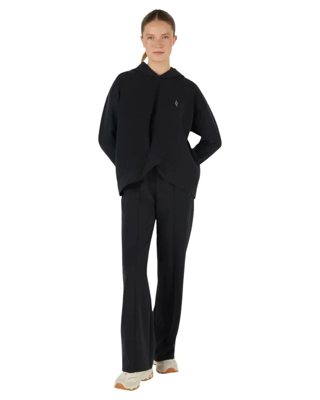 Skechers Soft Touch Hoodie Sweatshirt Siyah Kadın Sweatshirt - 3