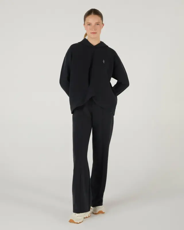 Skechers Soft Touch Hoodie Sweatshirt Siyah Kadın Sweatshirt - Skechers (1)