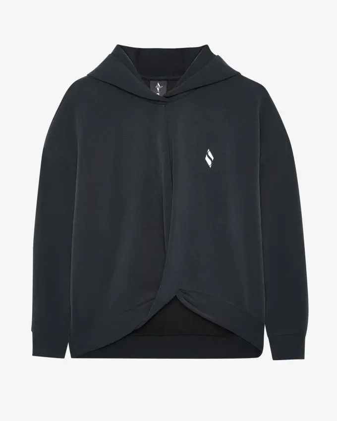 Skechers Soft Touch Hoodie Sweatshirt Siyah Kadın Sweatshirt - 4