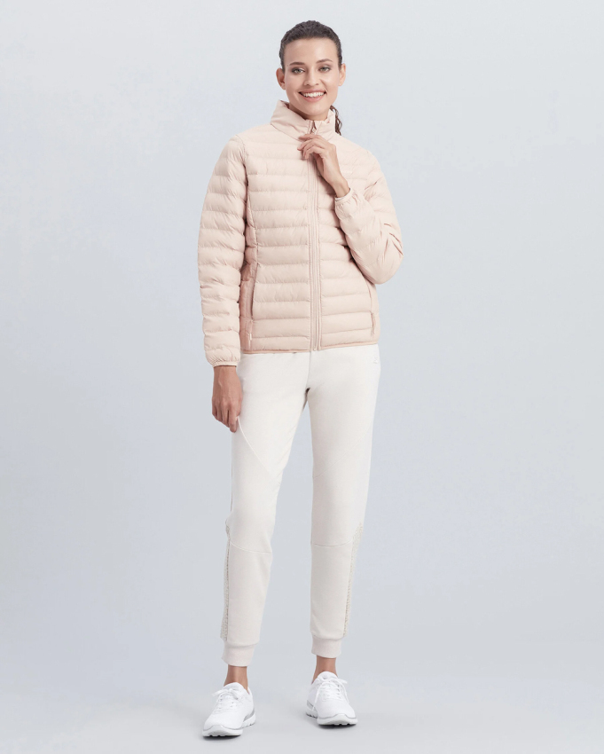 Skechers W Turtle Neck Essential Jacket Krem Kadın Mont S212273-230 - 1