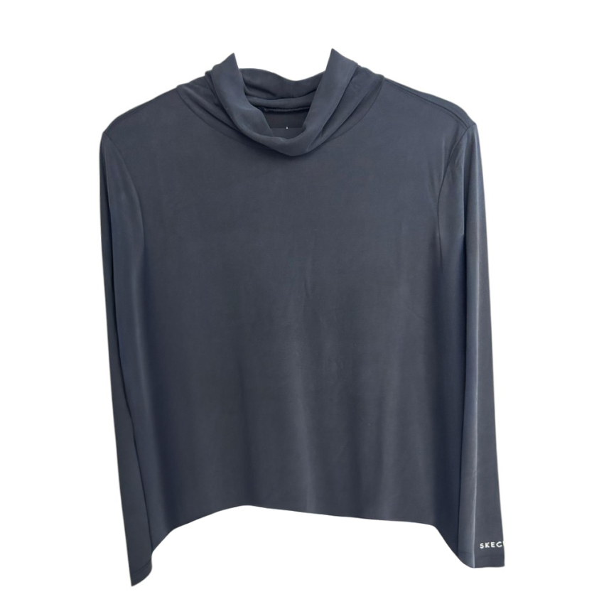 Skechers W Turtle Neck Longsleeve Softluxe T-Shirt Siyah Kadın Tshirt - 1