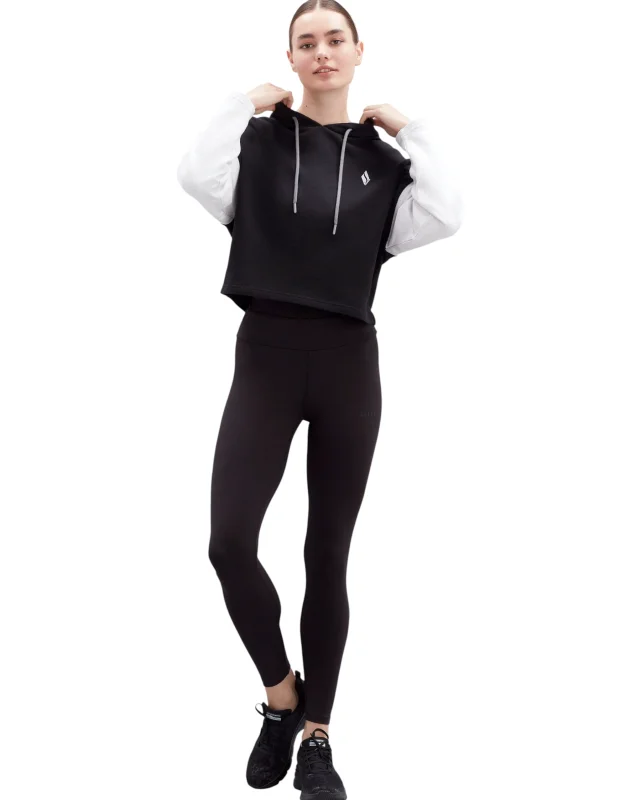 Skechers W Waffle Fleece Colorblock Siyah Kadın Sweatshirt - 1