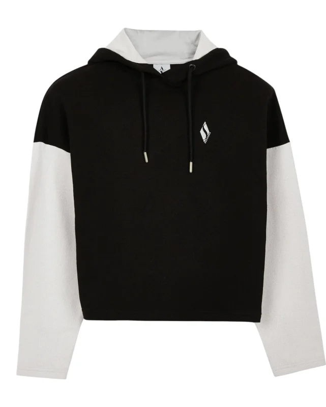 Skechers W Waffle Fleece Colorblock Siyah Kadın Sweatshirt - 5