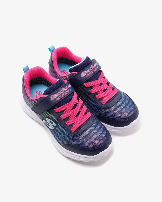 Skechers Wavy Lites - Hydro Crush Lacivert Çocuk Günlük Ayakkabı - 5