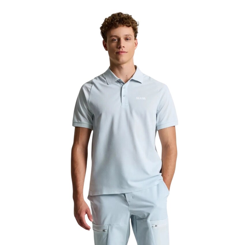Slam OD Drirelease Polo SS Gri Erkek Polo Tshirt - 1