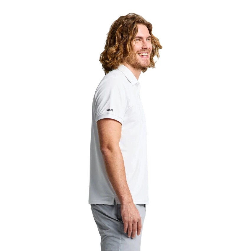 Slam Tech Pique SS Beyaz Erkek Polo Tshirt - 2