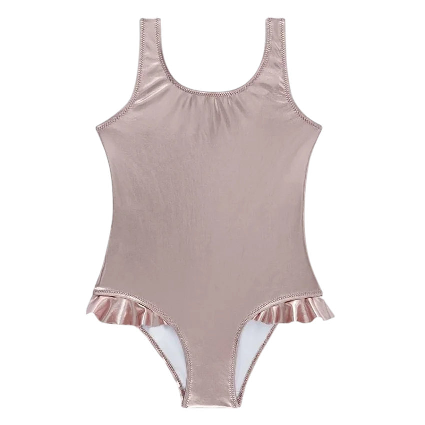SlipStop Abbey Junior Swimsuit Pembe Çocuk Mayo - 1