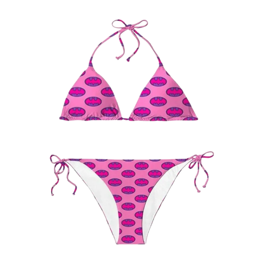 SlipStop Batgirl Bikini Pembe Kadın Bikini - 1