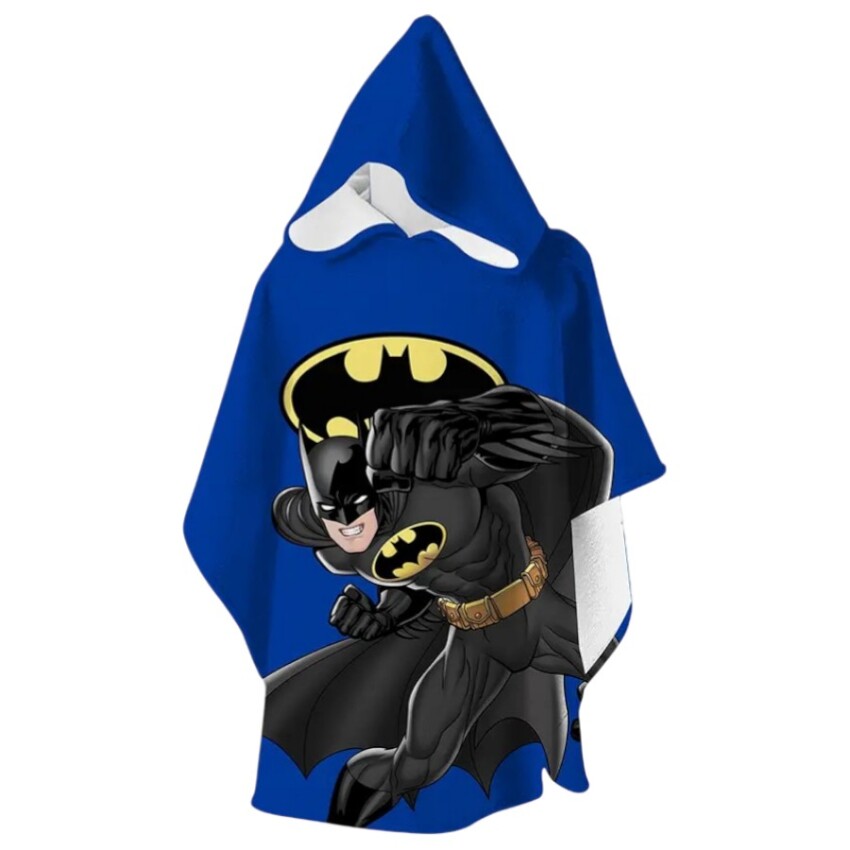 SlipStop BatMode Poncho Mavi Çocuk Panço - 1