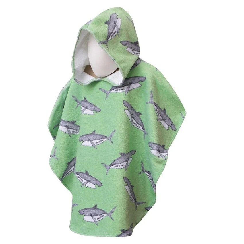 SlipStop Berko Mint Poncho Yeşil Çocuk Havlu - 1