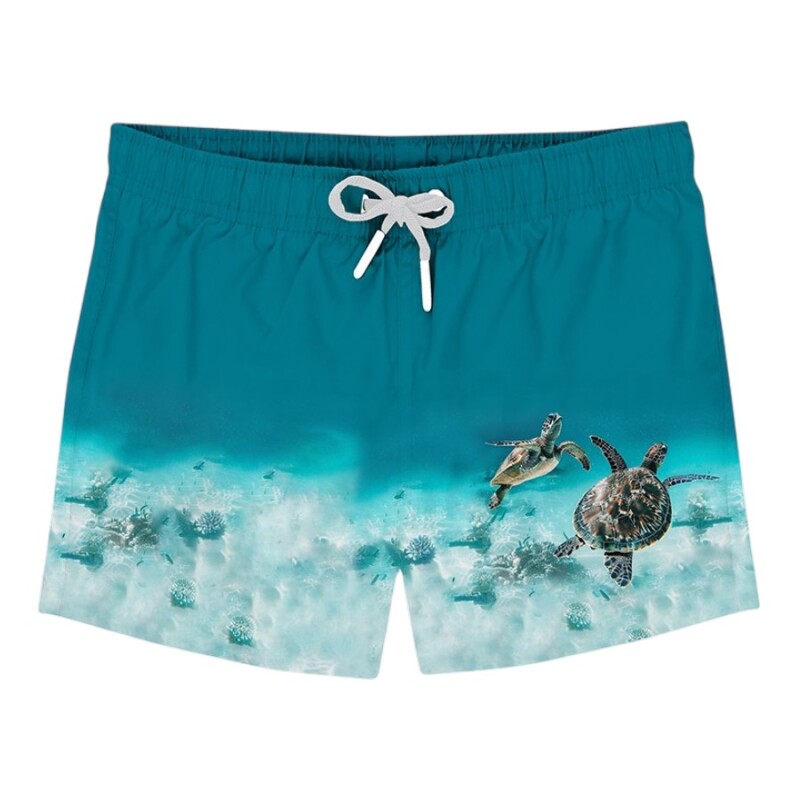 SlipStop Caretta Short Yeşil Çocuk Mayo - SlipStop