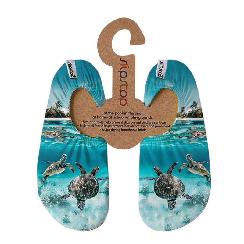 SlipStop Caretta Yeşil Çocuk Deniz Ayakkabısı - SlipStop