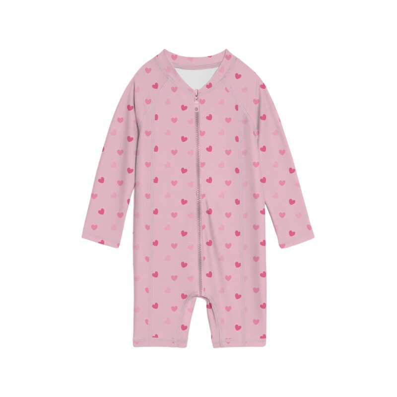 SlipStop Claire Long Sleeve Pembe Çocuk Mayo - SlipStop