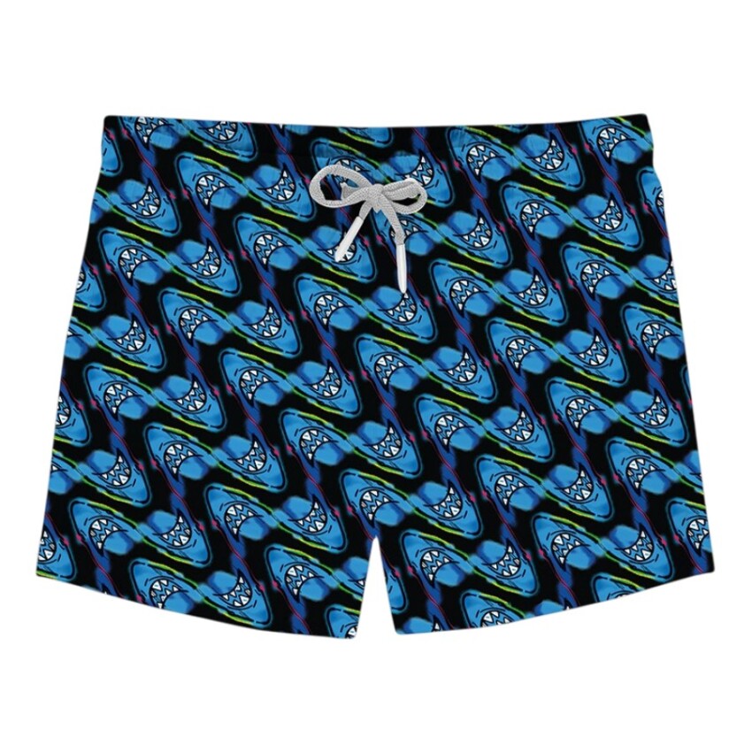 SlipStop Deepo Junior Short Mavi Çocuk Mayo - 1