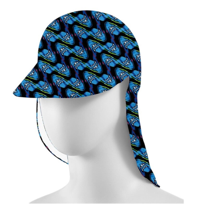 SlipStop Deepo Junior Sun Hat Mavi Çocuk Şapka - 2