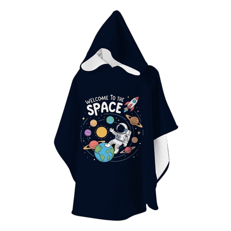 SlipStop Ellon Poncho Siyah Çocuk Panço - SlipStop
