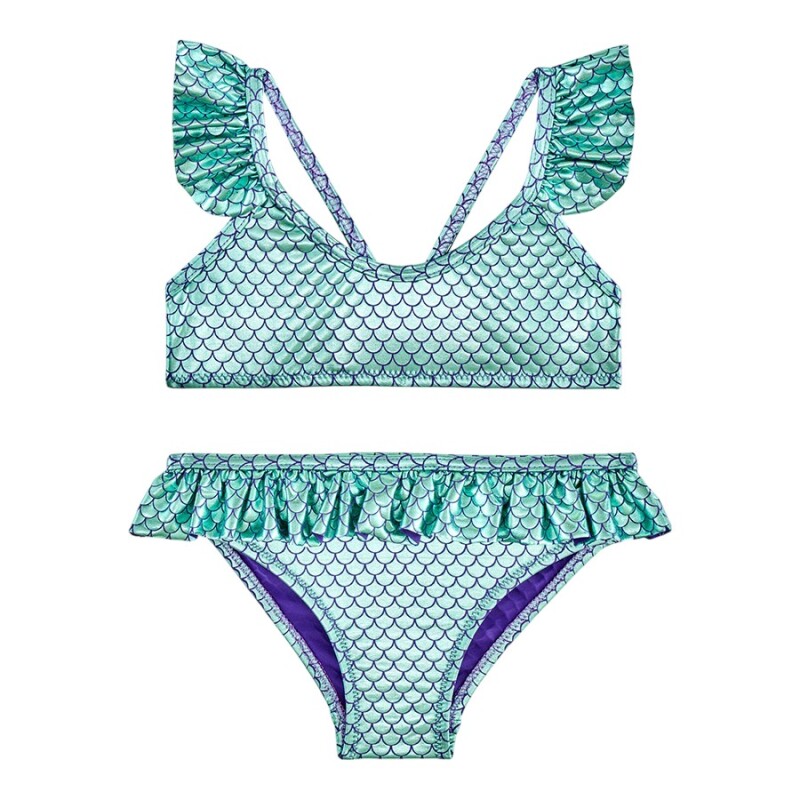 SlipStop Elvira Green Junior Yeşil Çocuk Bikini - SlipStop