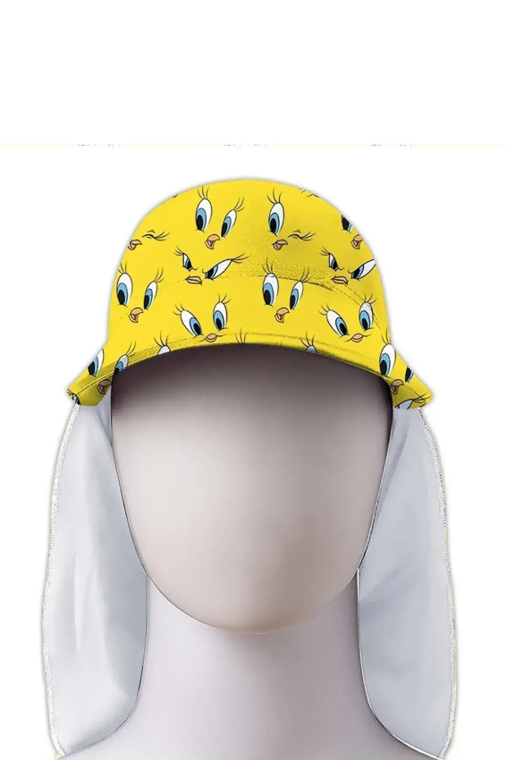 SlipStop Eyes Sun Hat SARI Çocuk Şapka - SlipStop