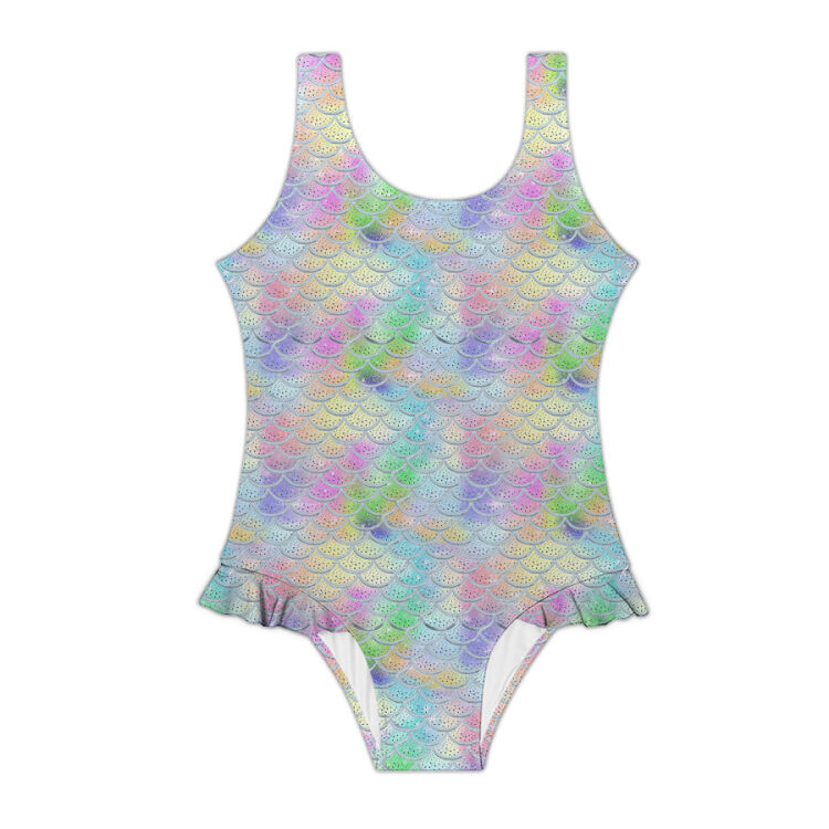 SlipStop Finny Swimsuit Yeşil Çocuk Mayo - SlipStop