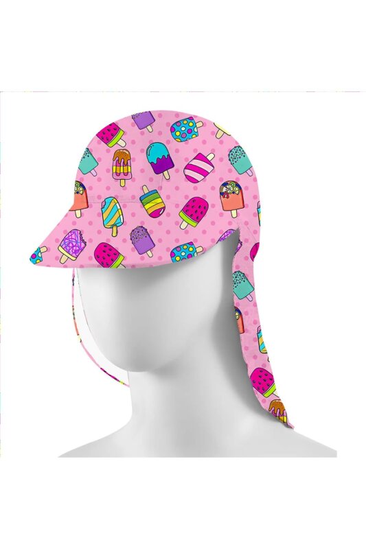 SlipStop Frutti Sun Hat Pembe Çocuk Şapka - SlipStop