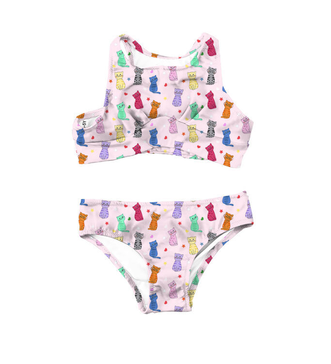 SlipStop Hermes Pembe Çocuk Bikini - SlipStop