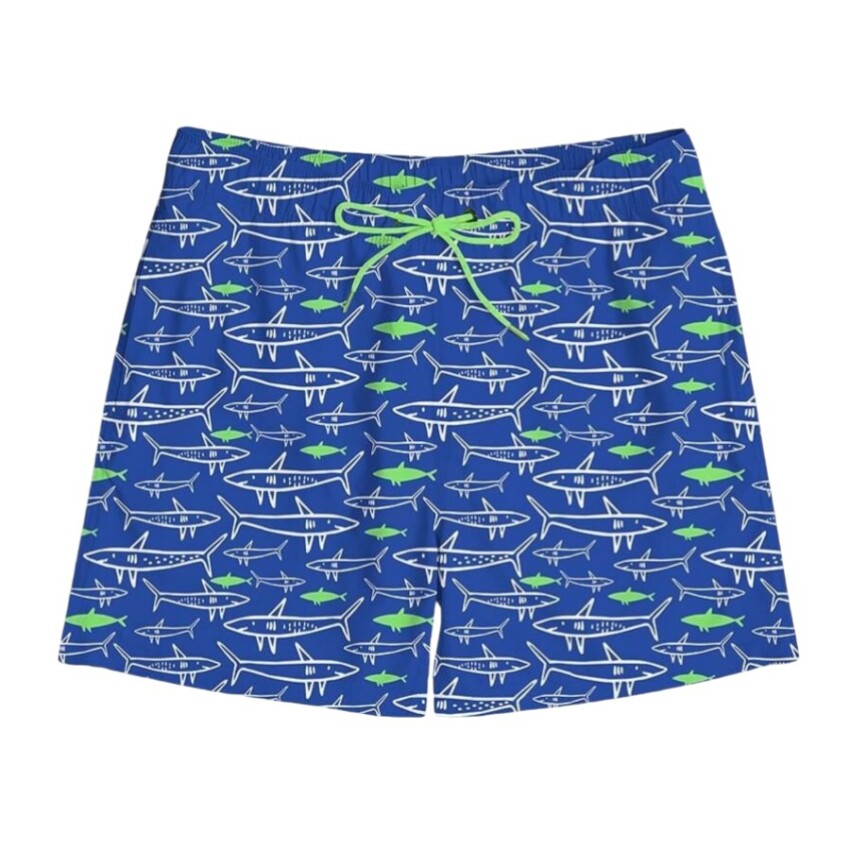 SlipStop Jaws Short Mavi Erkek Mayo - 1