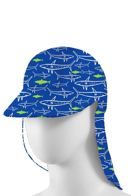 SlipStop Jaws Sun Hat Mavi Çocuk Şapka - SlipStop