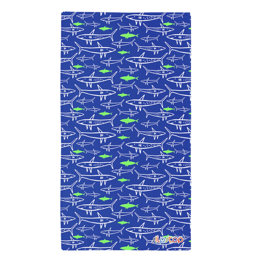 SlipStop Jaws Towel Mavi Çocuk Havlu - 1