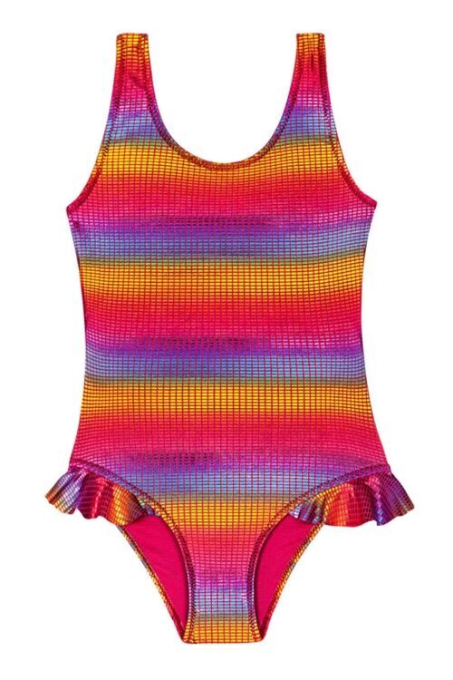 SlipStop Kendall Junior Swimsuit KIRMIZI Çocuk Mayo - SlipStop