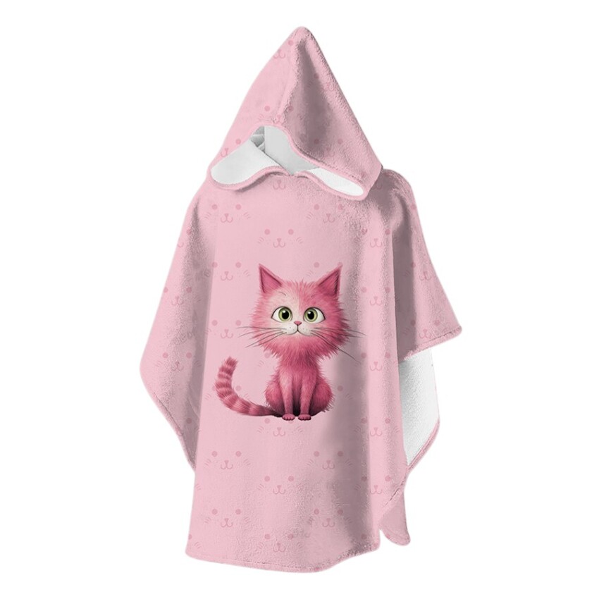 SlipStop Kiki Poncho Pembe Çocuk Panço - 1