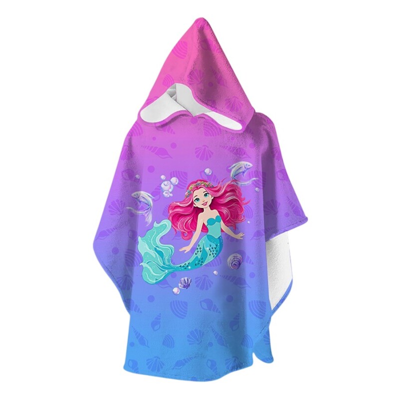 SlipStop Lisa Poncho Mor Çocuk Panço - SlipStop