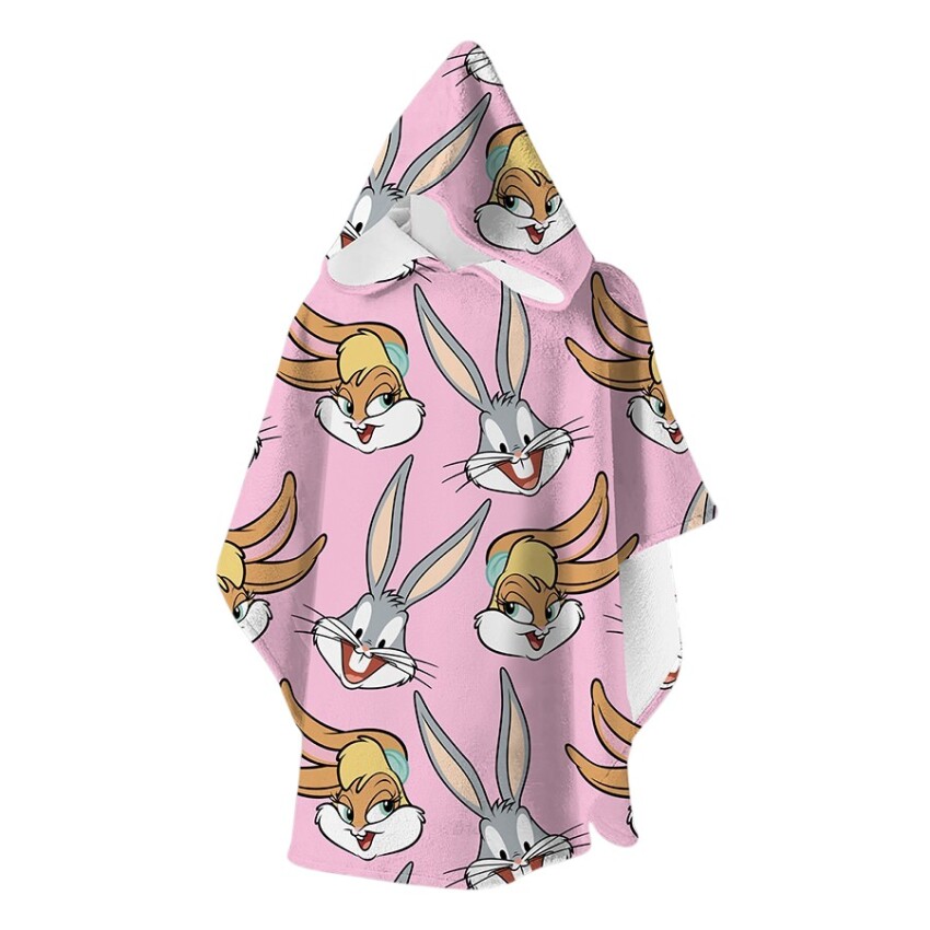 SlipStop Lunabun Poncho Pembe Çocuk Panço - 1