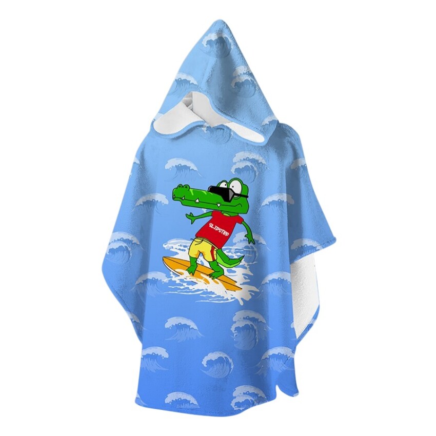 SlipStop Malibu Poncho Mavi Çocuk Panço - 1