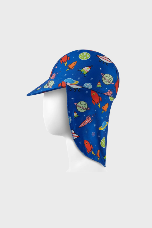 SlipStop Mars Sun Hat Mavi Çocuk Şapka - SlipStop